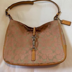 Authentic Pink Coach Shoulder Bag